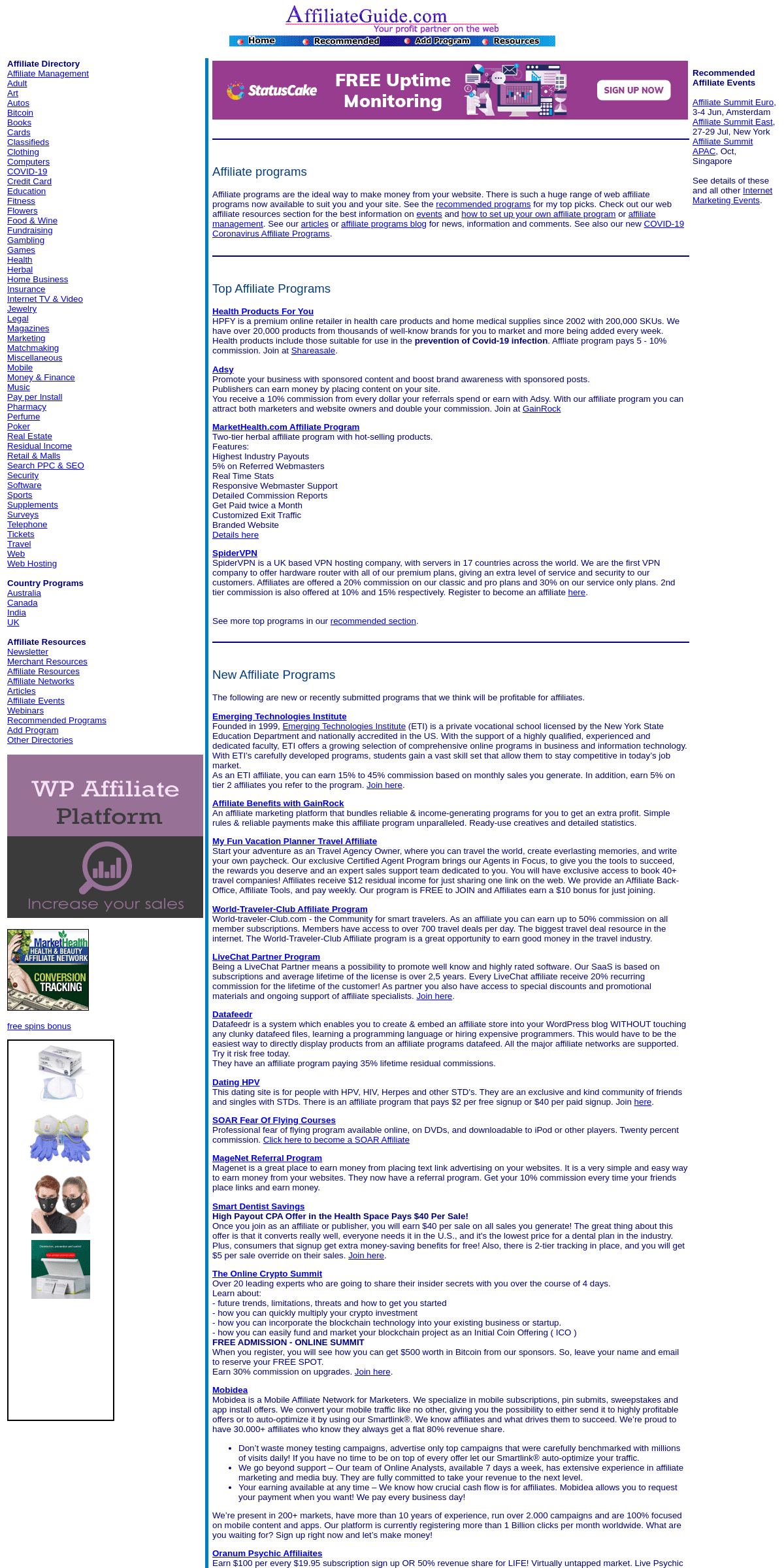 A complete backup of affiliateguide.com