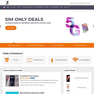 3G - Three Store and Blog - Latest Mobile Phone and SIM Only deals