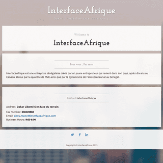 A complete backup of interfaceafrique.com