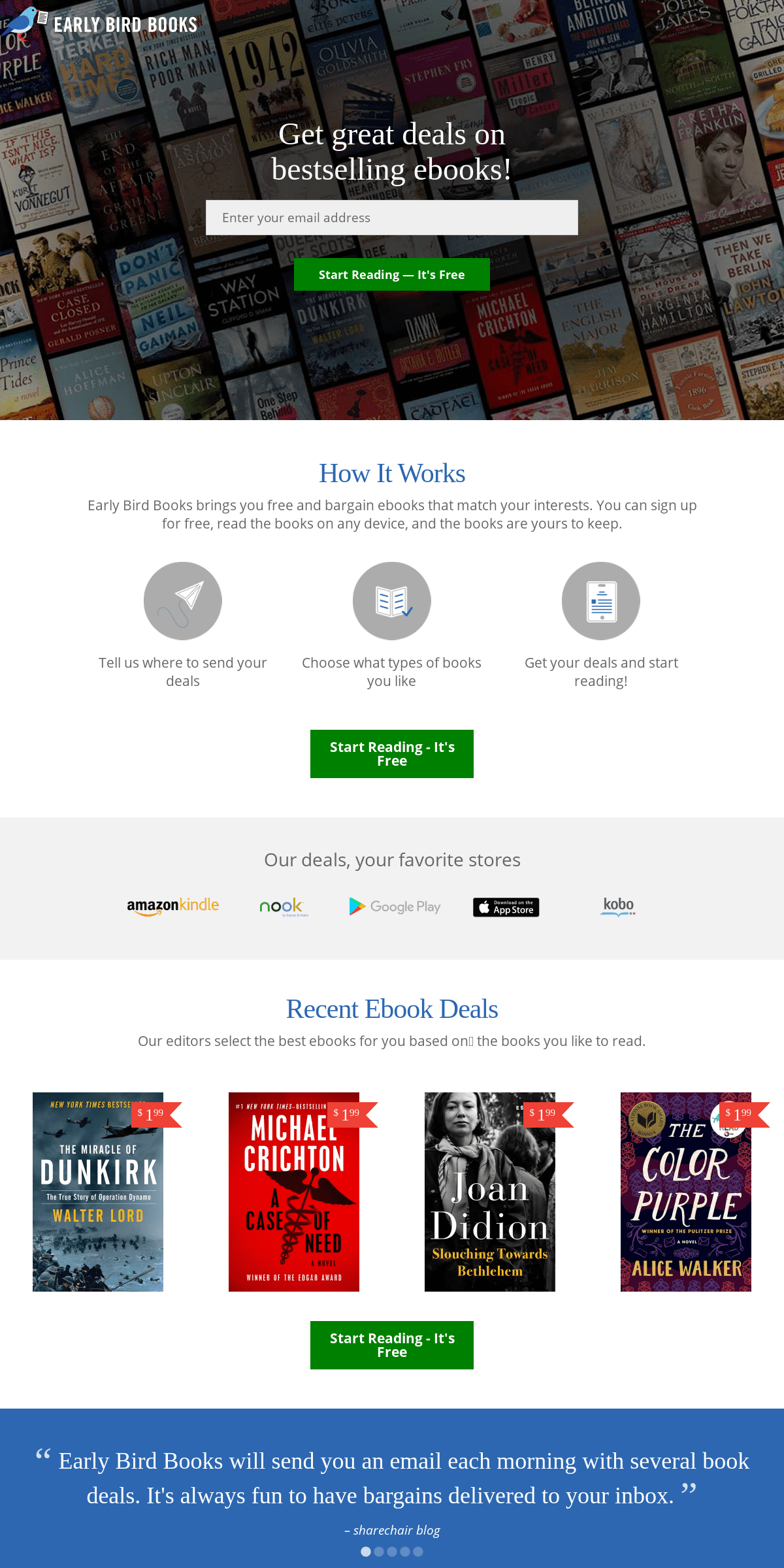 A complete backup of earlybirdbooks.com