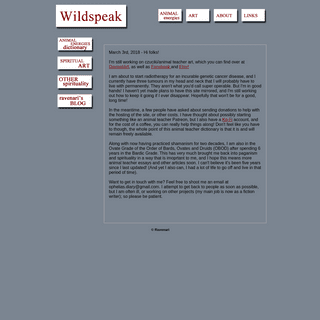 A complete backup of wildspeak.com