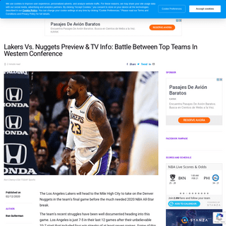 A complete backup of www.lakersnation.com/lakers-vs-nuggets-preview-tv-info-battle-between-top-teams-in-western-conference/2020/