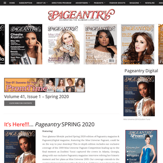 A complete backup of pageantrymagazine.com