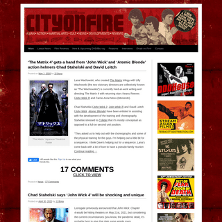 cityonfire.com - Action Asian Cinema Reviews, Film News and Blu-ray & DVD Release Dates