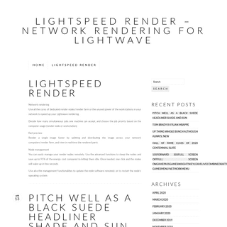 A complete backup of lightspeedrender.com