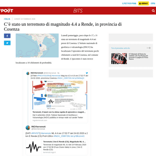 A complete backup of www.ilpost.it/2020/02/24/terremoto-cosenza-2/