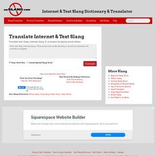 Internet Slang Dictionary & Text Slang Translator