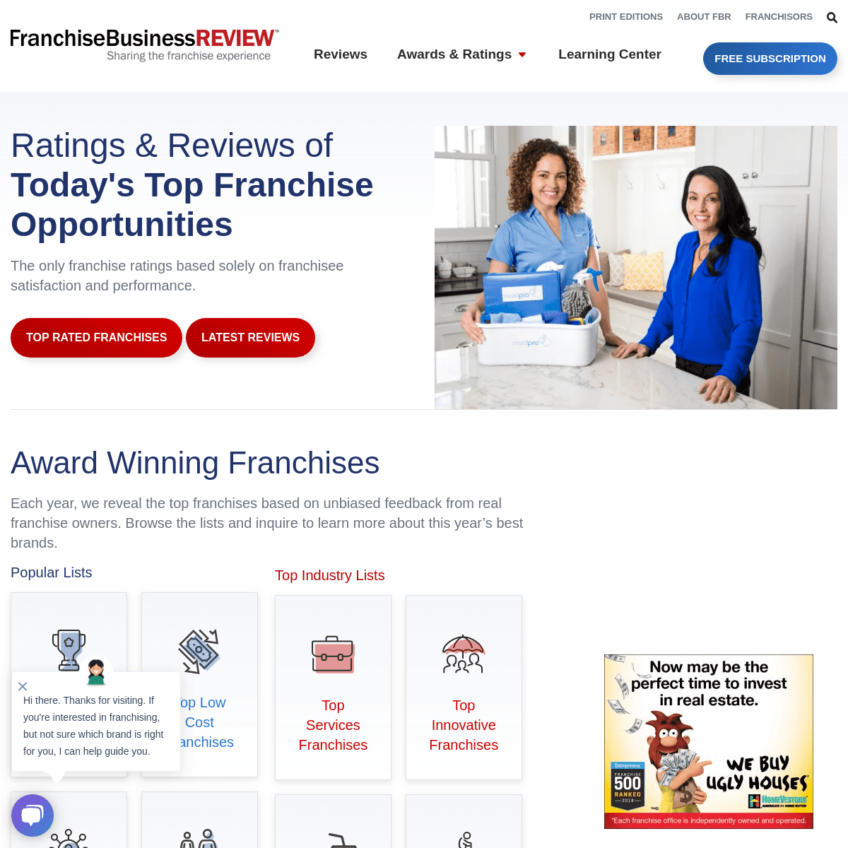 A complete backup of franchisebusinessreview.com
