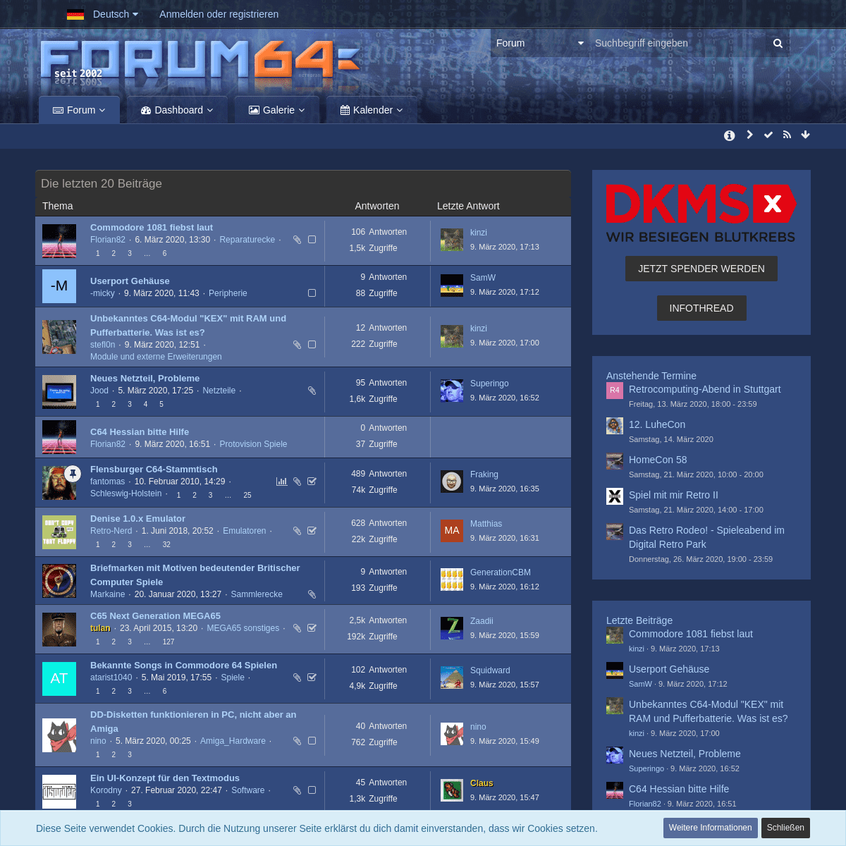 A complete backup of forum64.de