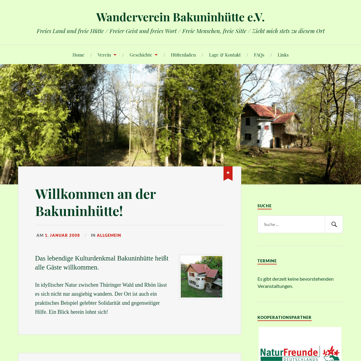 A complete backup of bakuninhuette.de
