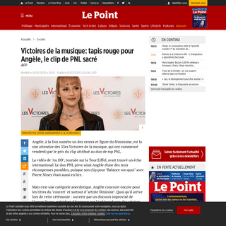 A complete backup of www.lepoint.fr/societe/victoires-de-la-musique-tapis-rouge-pour-angele-14-02-2020-2362782_23.php