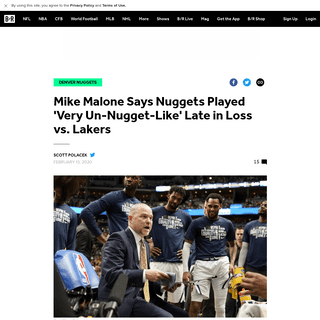 A complete backup of bleacherreport.com/articles/2876080-mike-malone-says-nuggets-played-very-un-nugget-like-late-in-loss-vs-lak