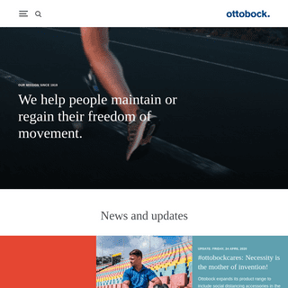 A complete backup of ottobock.com