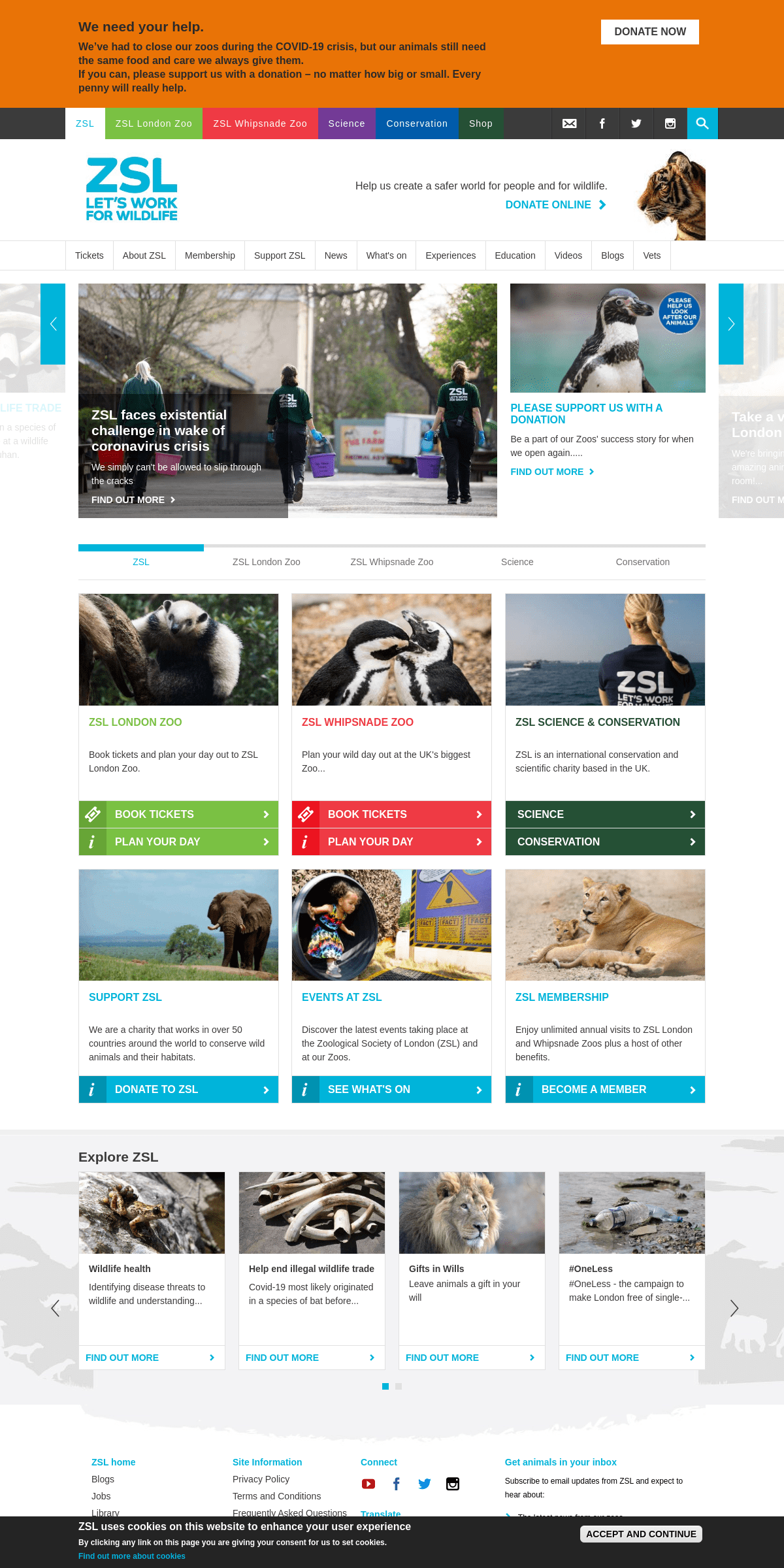 A complete backup of zsl.org