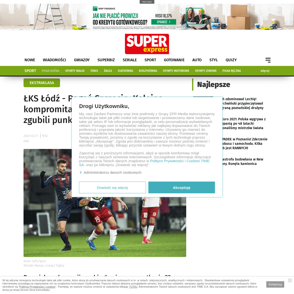 A complete backup of sport.se.pl/pilka-nozna/ekstraklasa/lks-lodz-pogon-szczecin-kolejna-kompromitacja-przy-karnym-portowcy-zgub