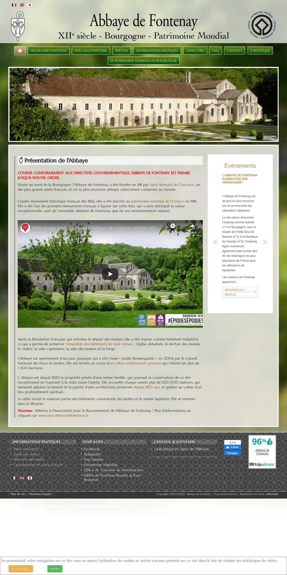 Abbaye de Fontenay - Patrimoine Mondial