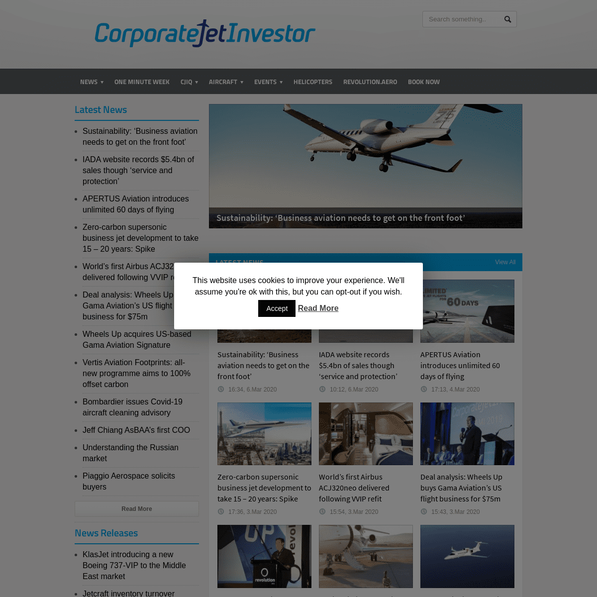 A complete backup of corporatejetinvestor.com