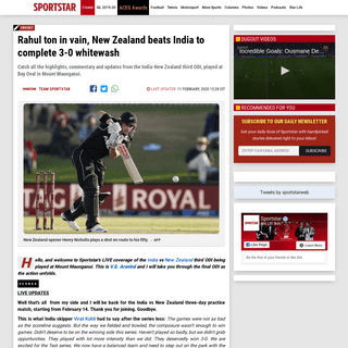 A complete backup of sportstar.thehindu.com/cricket/india-new-zealand-3rd-odi-live-cricket-score-kane-williamson-virat-kohli-kl-