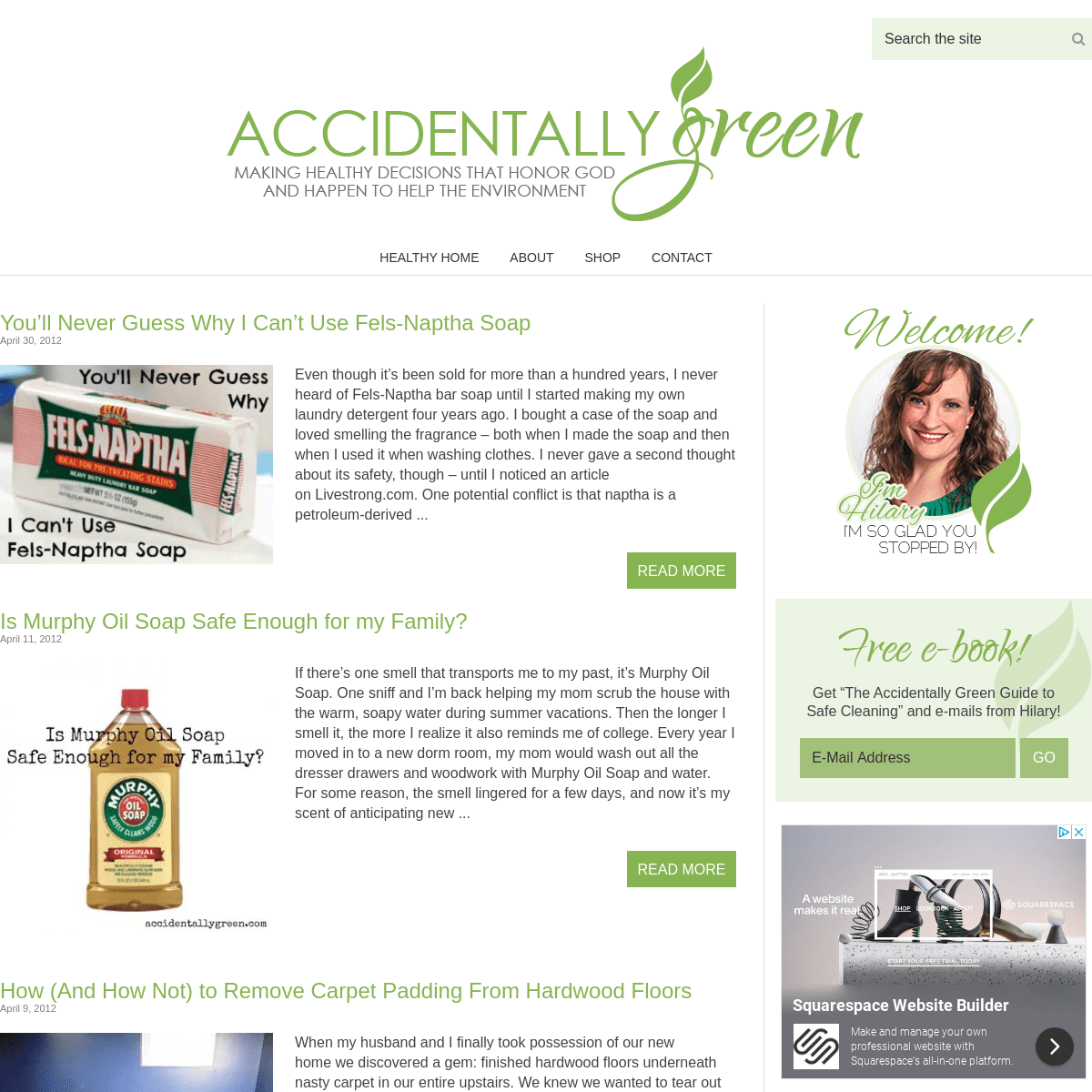 A complete backup of accidentallygreen.com