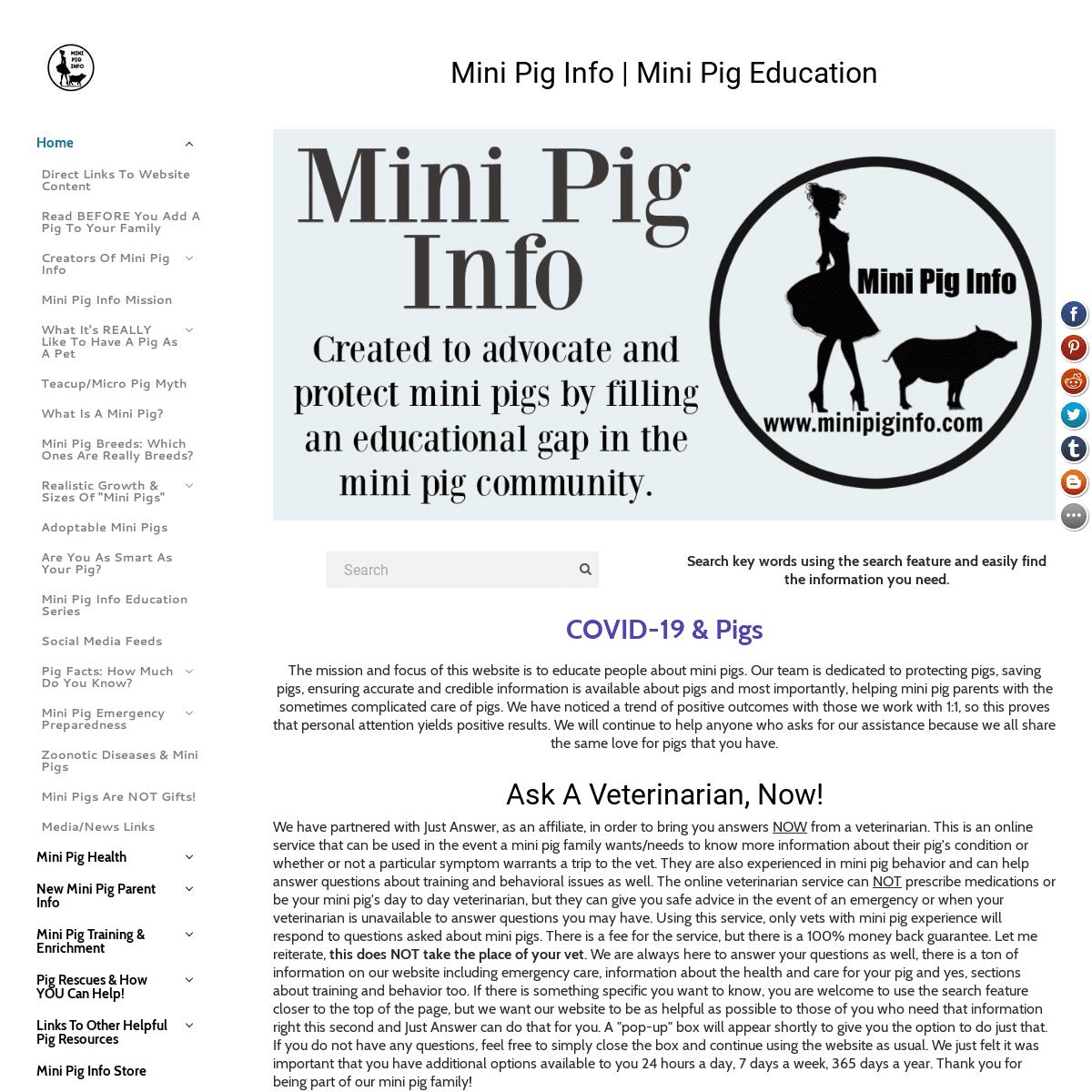 A complete backup of minipiginfo.com