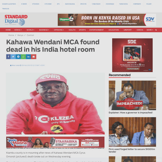 A complete backup of www.standardmedia.co.ke/article/2001360224/kahawa-wendani-mca-found-dead-in-hotel-room