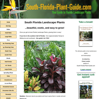 Guide to Florida Landscape Plants for the southern half of the Sunshine State