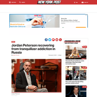 A complete backup of nypost.com/2020/02/08/jordan-peterson-recovering-from-tranquilizer-addiction-in-russia/