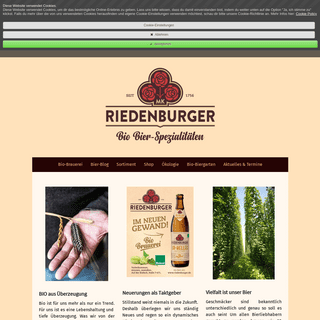 A complete backup of riedenburger.de