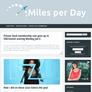 A complete backup of milesperday.com