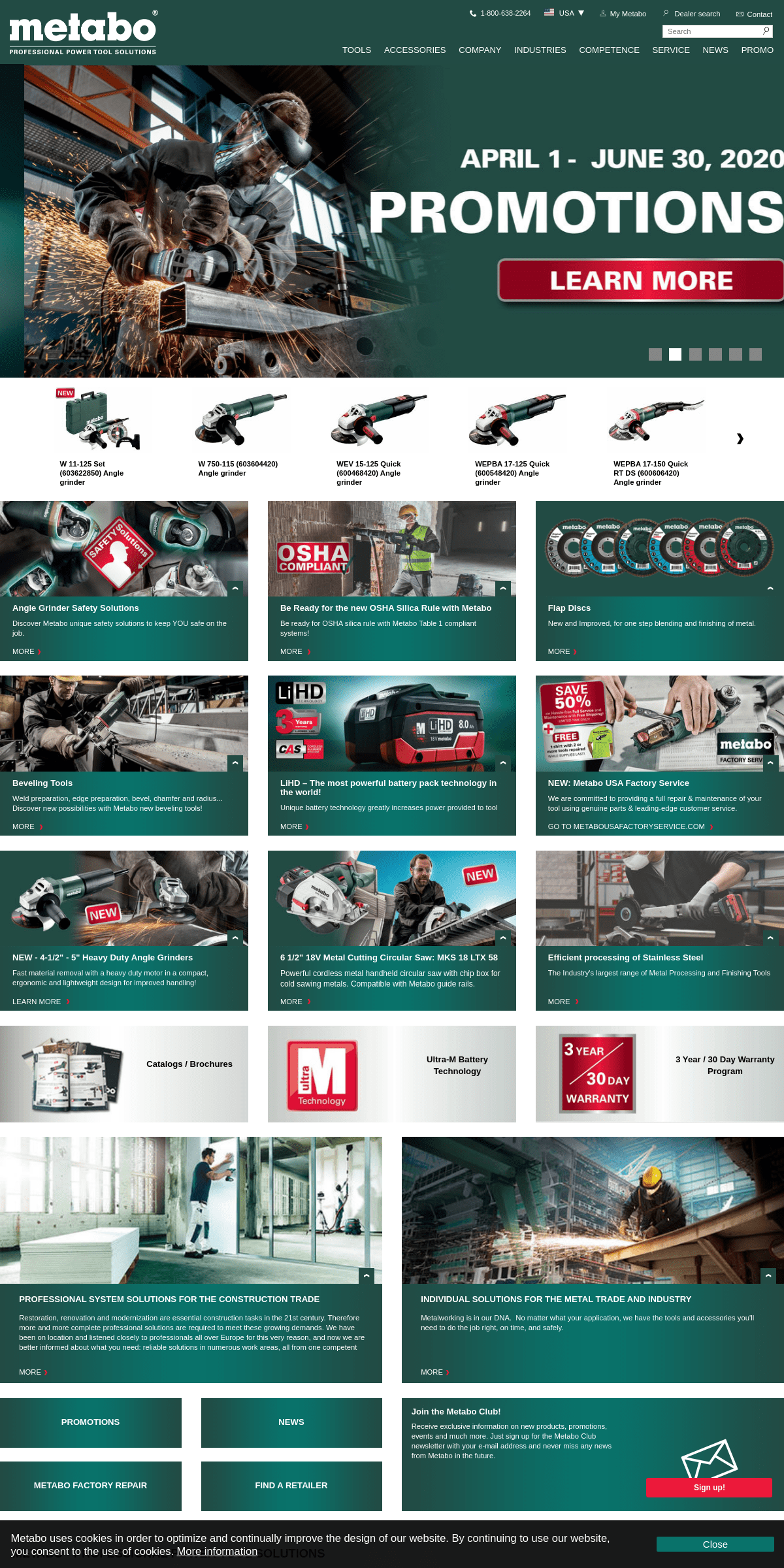 A complete backup of metabo.com