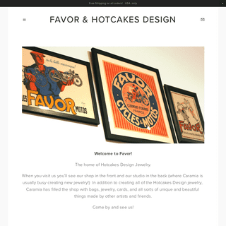 Favor, the home of Hotcakes Design jewelry