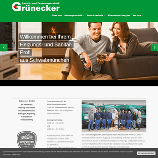 A complete backup of gruenecker-haustechnik.de