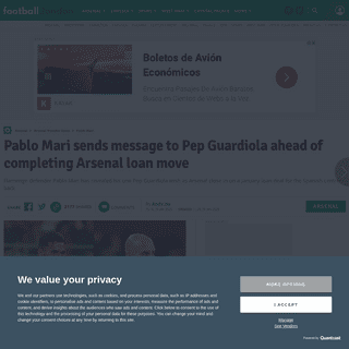 Pablo Mari sends message to Pep Guardiola ahead of completing Arsenal loan move - football.london