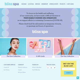 A complete backup of blissspa.com