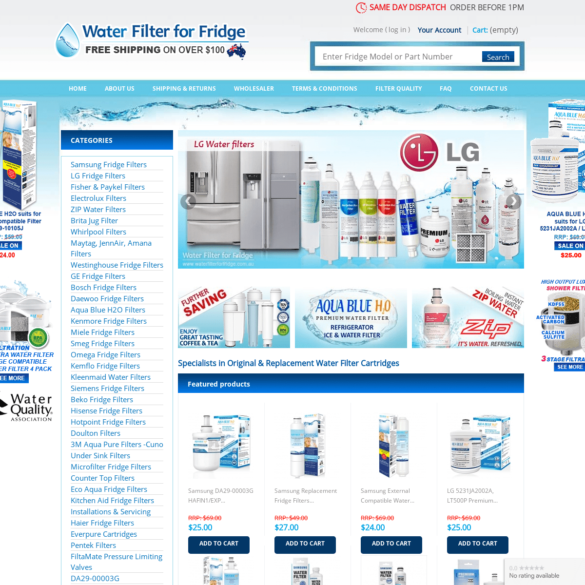 A complete backup of waterfilterforfridge.com.au