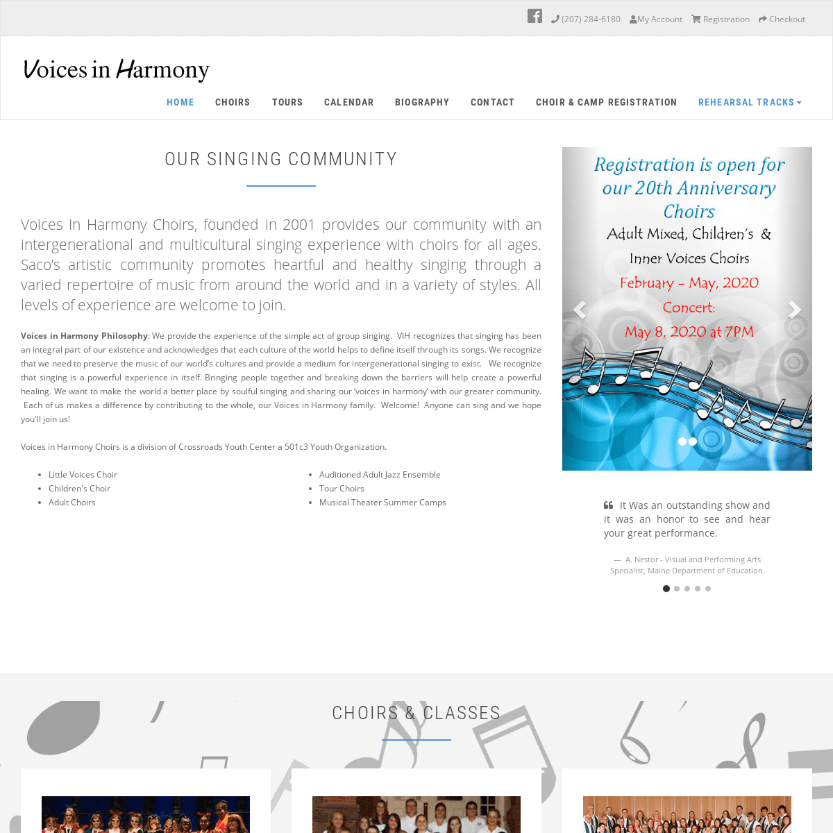 A complete backup of voicesinharmonychoirs.com