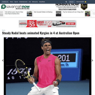 Steady Nadal beats animated Kyrgios in 4 at Australian Open - Sports - Savannah Morning News - Savannah, GA
