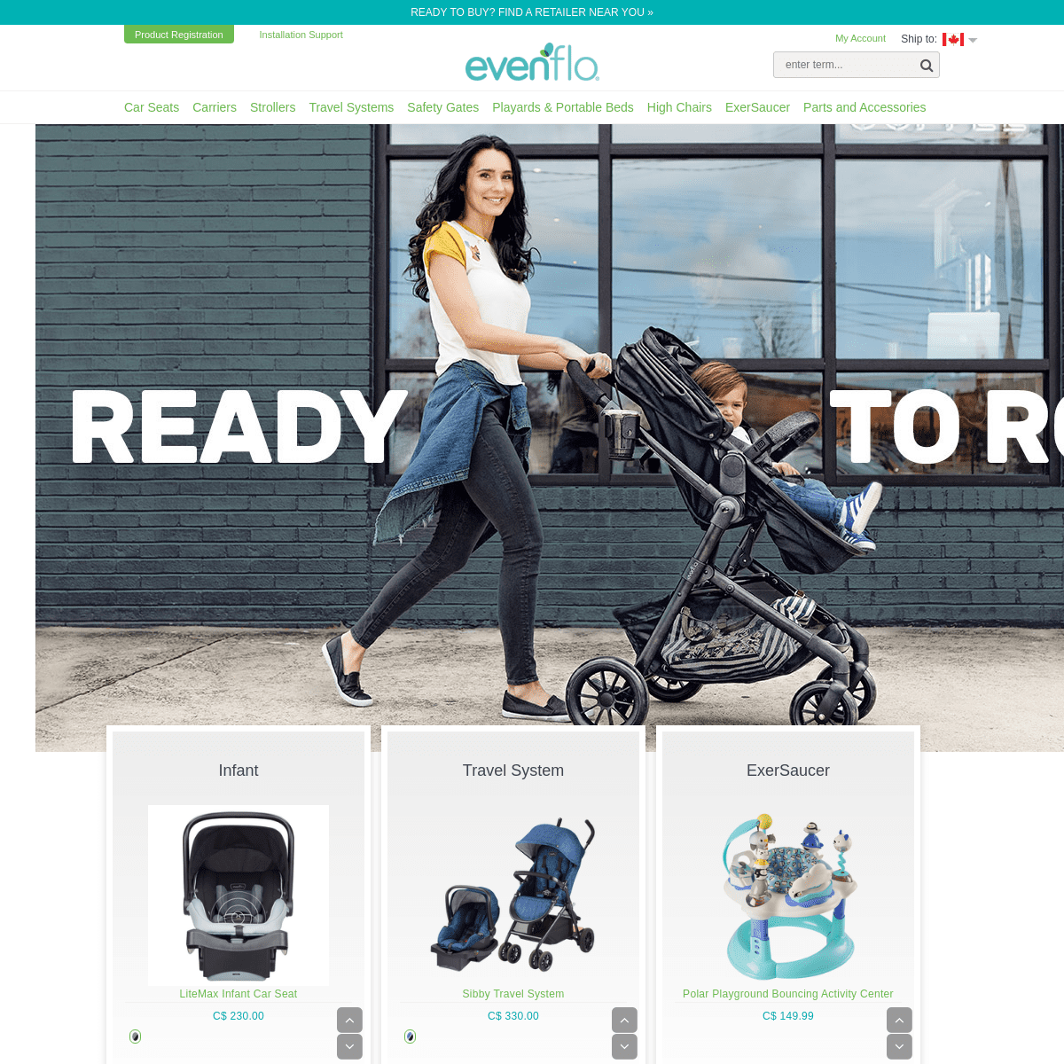 A complete backup of evenflo.ca