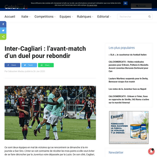 A complete backup of www.calciomio.fr/inter-cagliari-lavant-match-dun-duel-pour-rebondir-id-88872