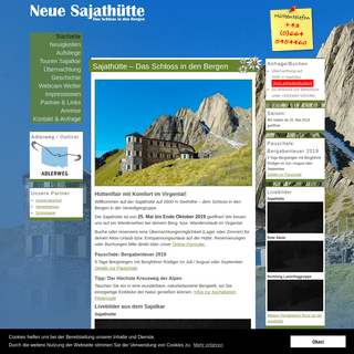 A complete backup of sajathuette.at