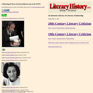 A complete backup of literaryhistory.com