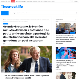 A complete backup of www.thesneaklife.com/2020/03/01/grande-bretagne-le-premier-ministre-johnson-sest-fiance-a-sa-petite-amie-en