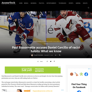A complete backup of asumetech.com/paul-bissonnette-accuses-daniel-carcillo-of-racist-habits-what-we-know/
