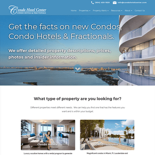 A complete backup of condohotelcenter.com