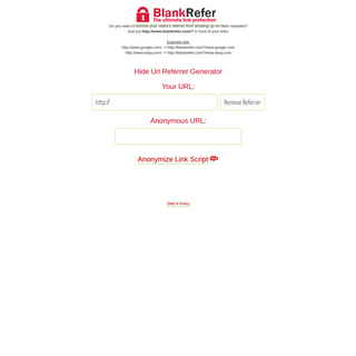 BlankRefer - create an anonymous link