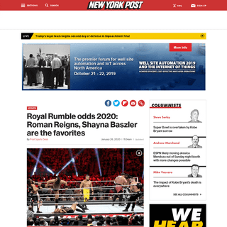 A complete backup of nypost.com/2020/01/26/royal-rumble-odds-2020-roman-reigns-shayna-baszler-are-the-favorites/