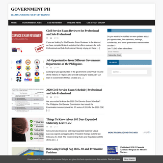 A complete backup of governmentph.com