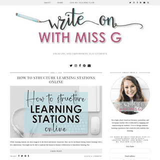 A complete backup of writeonwithmissg.com