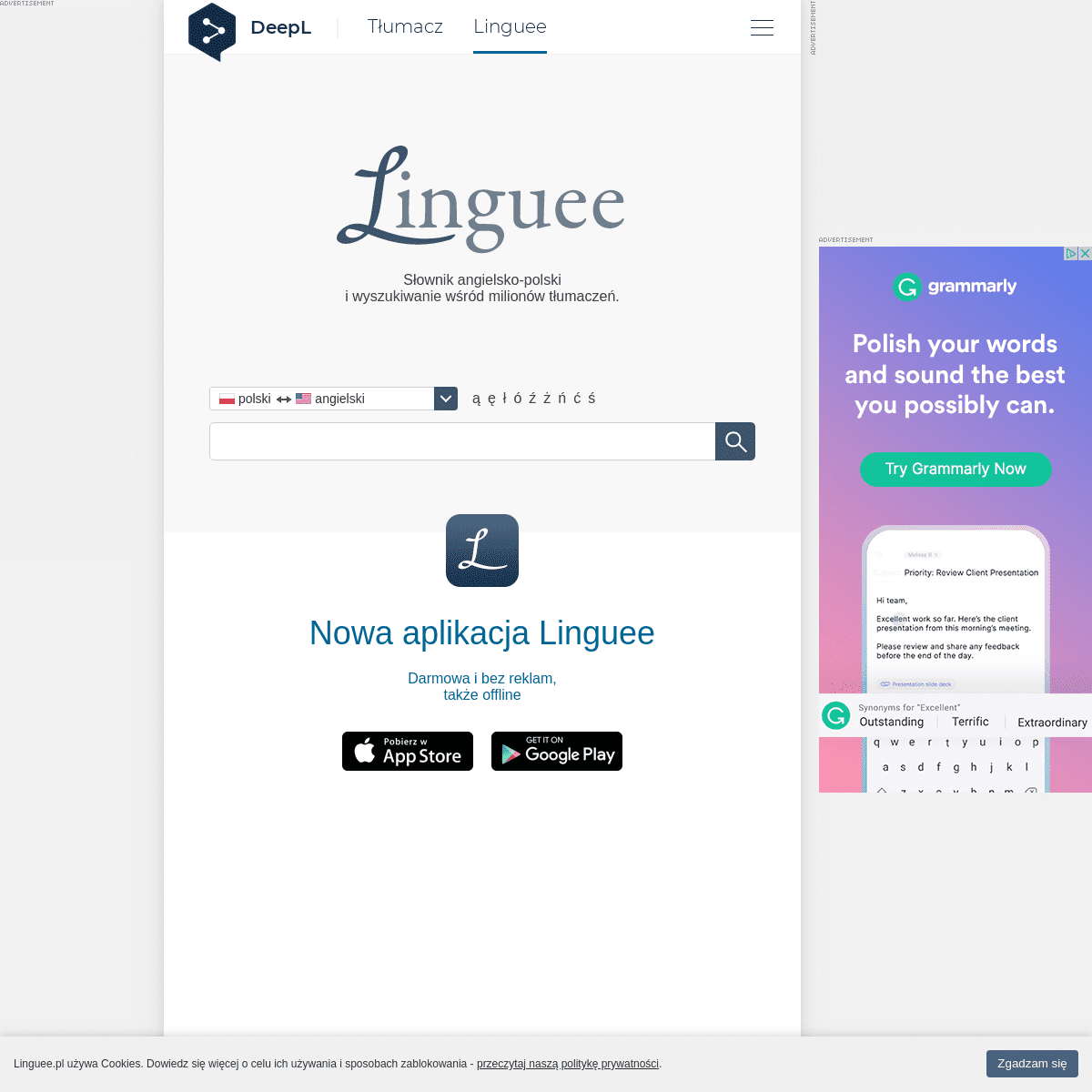 A complete backup of linguee.pl