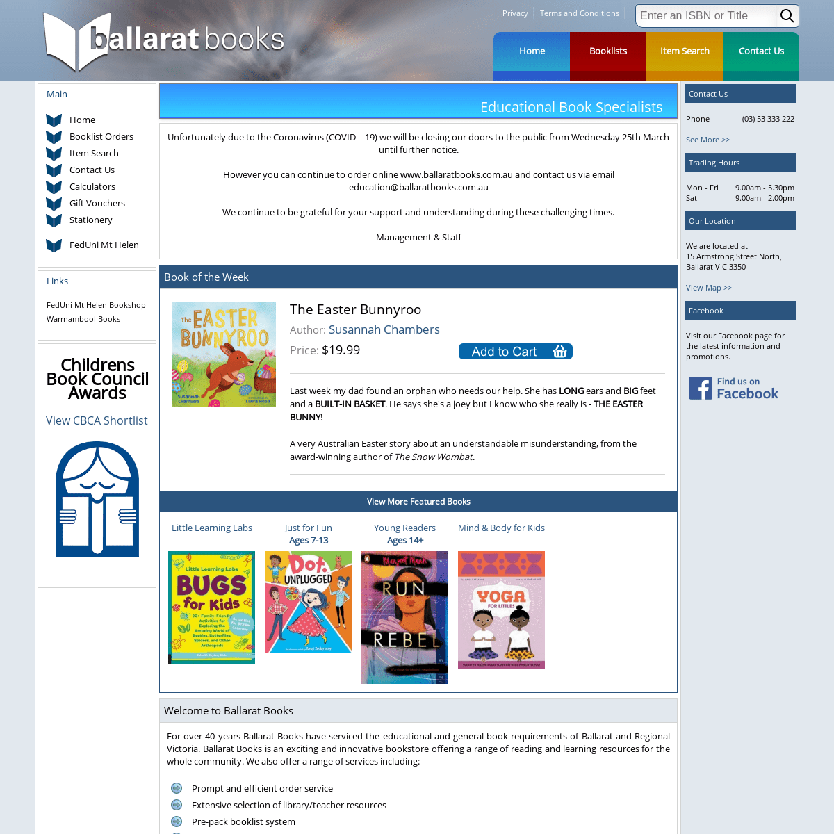 A complete backup of ballaratbooks.com.au